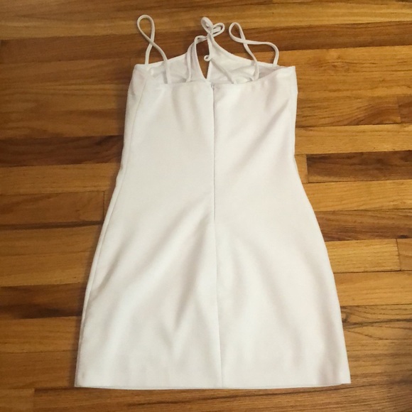 🌺 Zara Bodycon White Dress Sz S - Picture 8 of 9